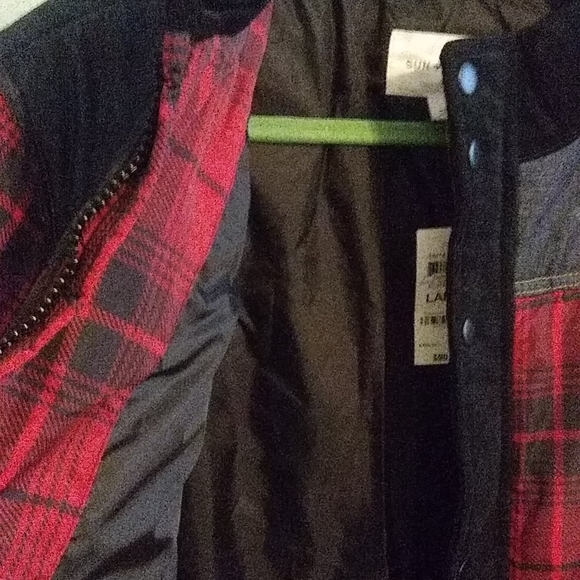 NWT. Sun + StoneEarl Colorblocked Plaid Jacket. - Picture 7 of 9